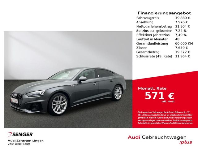 Audi A5 Sportback S line 35 TFSI S tronic MMI LED AHK