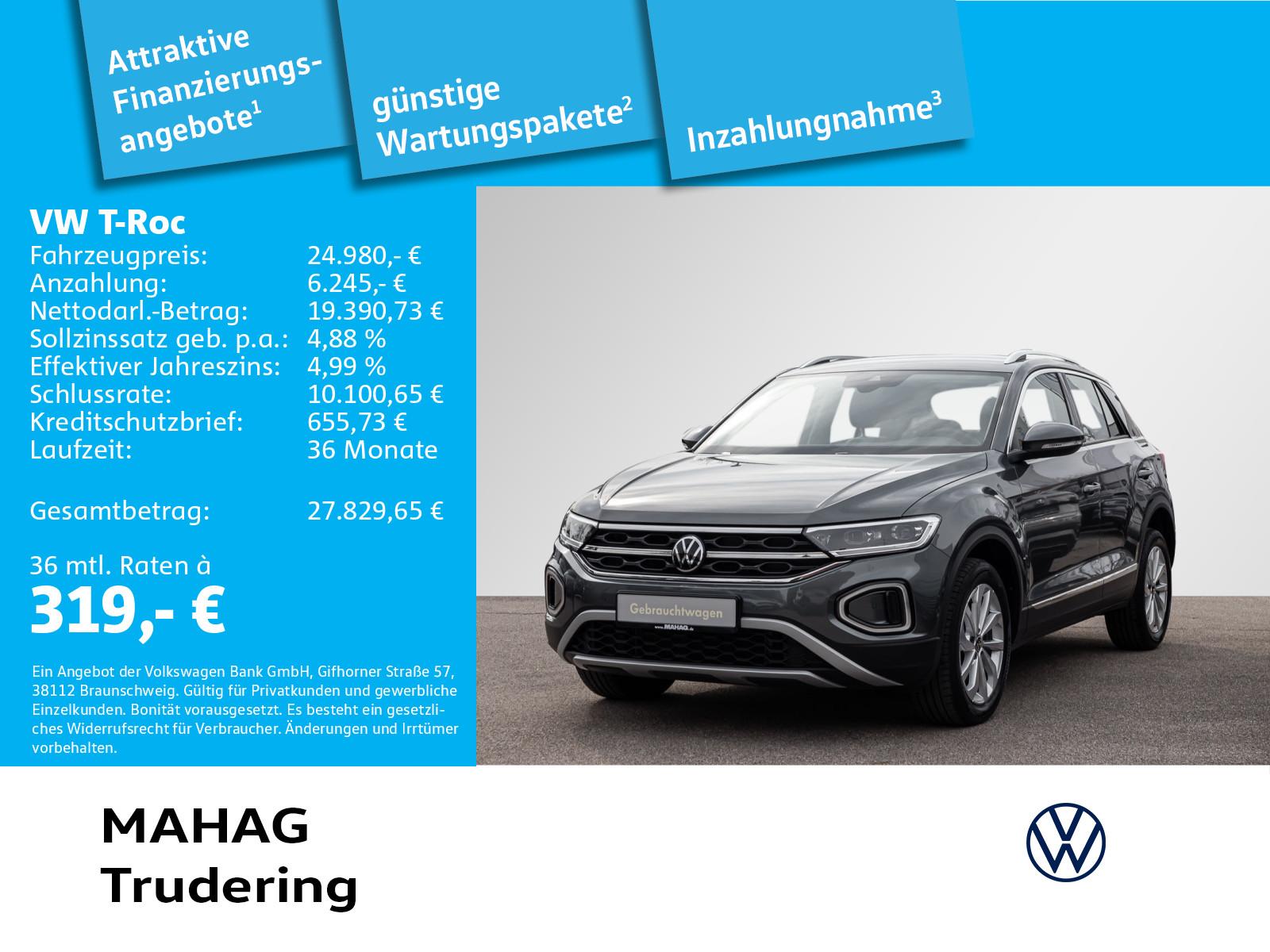 Volkswagen T-Roc Style 2.0 TDI LED+ Navi ParkAssist DigCock