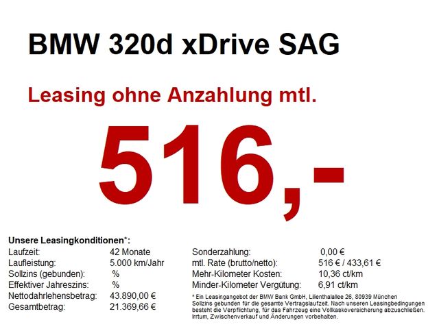 BMW 320d xDrive SAG M Sport LED+/G-DACH/HiFi/CAM