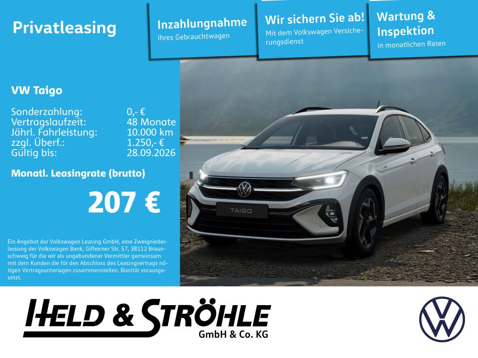 Volkswagen Taigo R-Line 1.0 DSG SHZ ACC RVK KLIMA IQ.Drive