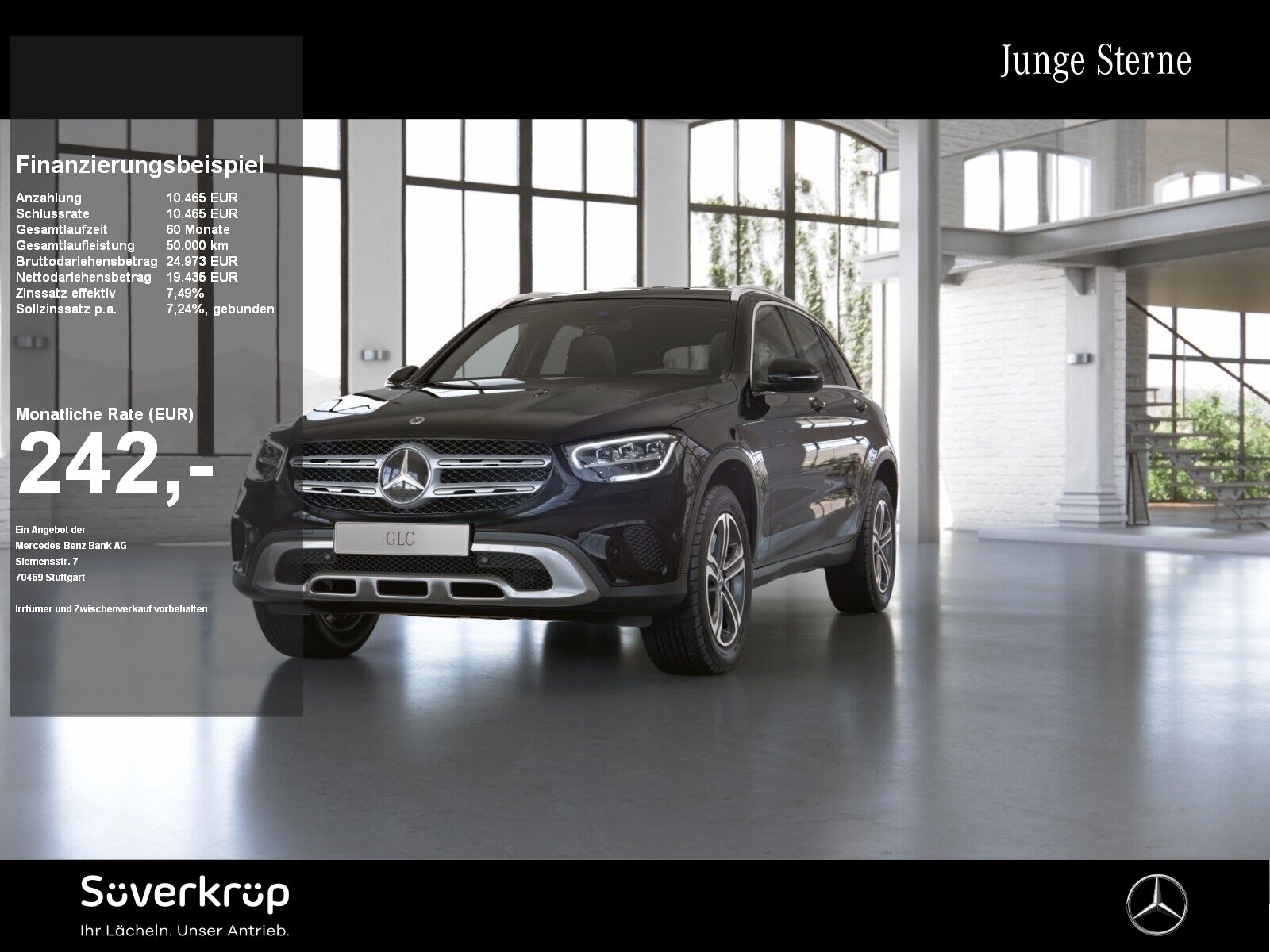 MERCEDES-BENZ GLC 300 de 4M AHK DISTR KAMERA SPUR STANDH SHZ