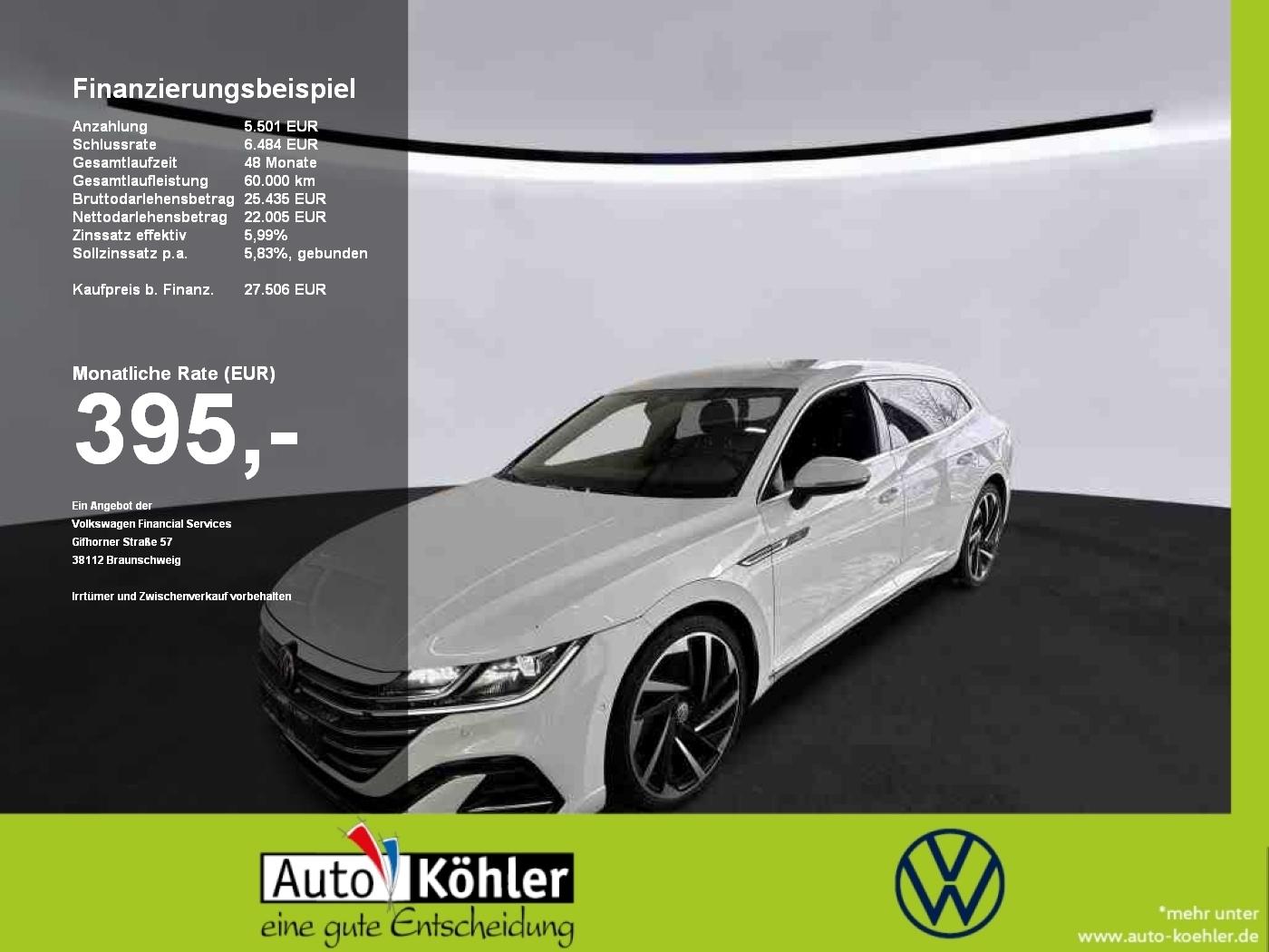 Volkswagen Arteon Shooting Brake R-Line TDI CarPlay/AHK/360