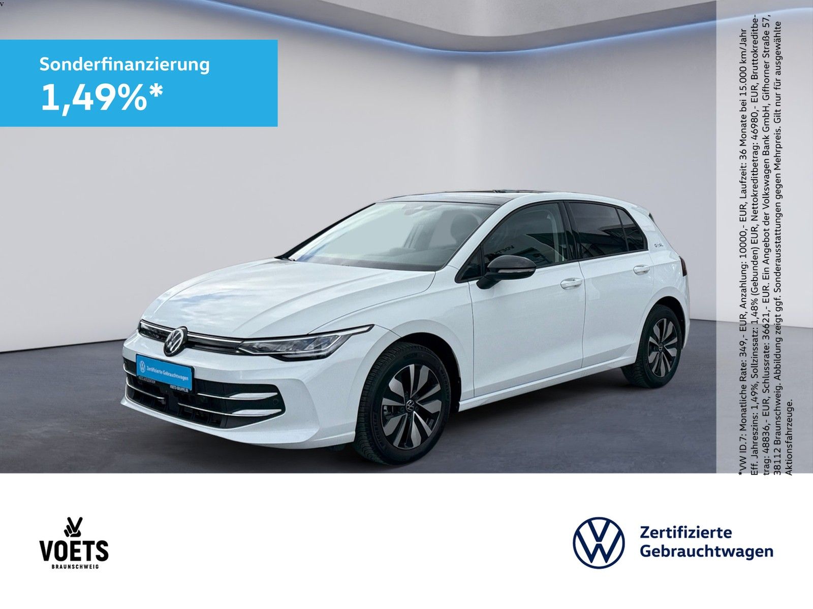 Volkswagen Golf VIII Goal 1.5 eTSI DSG LED+AreaView+PDC