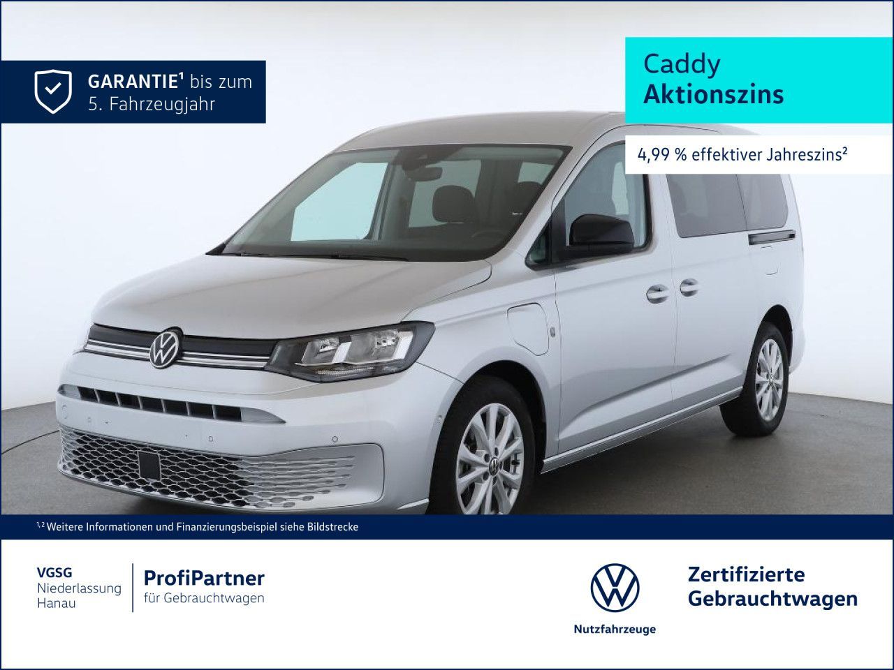 Volkswagen Caddy Maxi Life Navi AHK Sitzhzg. Kamera Klima
