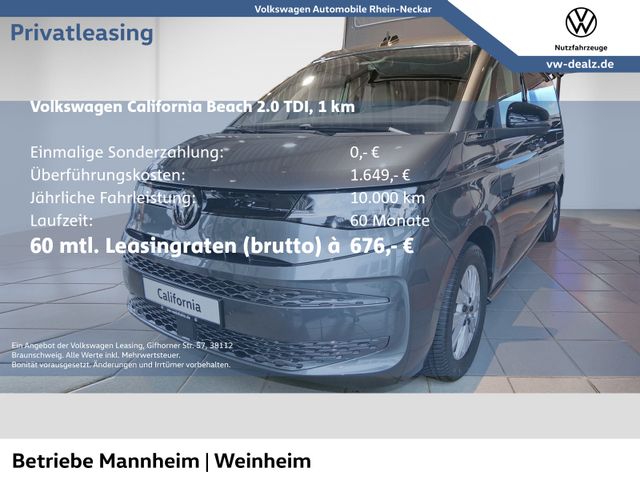 Volkswagen California Beach Camper 2.0 TDI SCR DSG