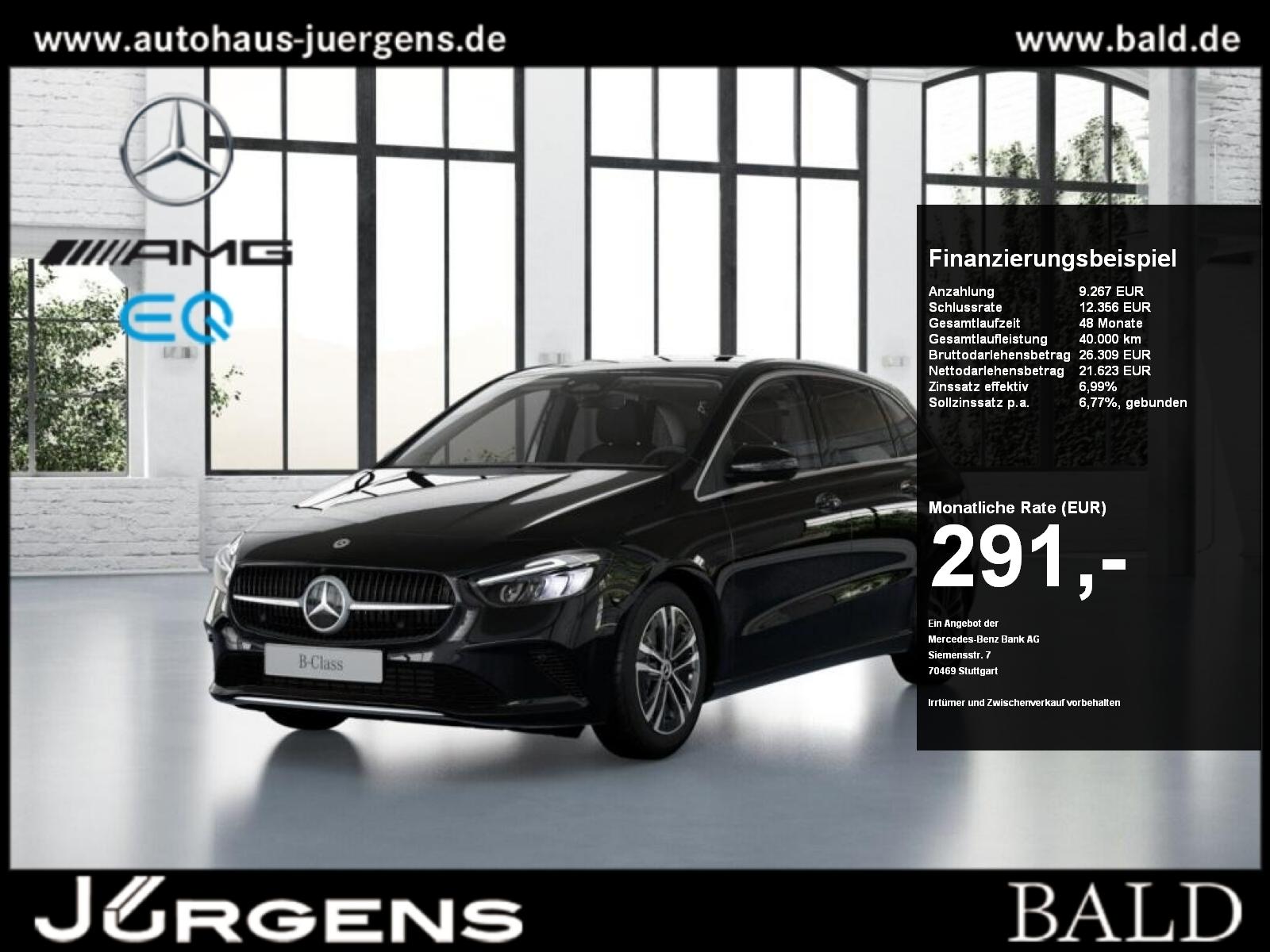 Mercedes-Benz B 180 Progressive+Cam+LED+Navi+Totw+Wide+Winter