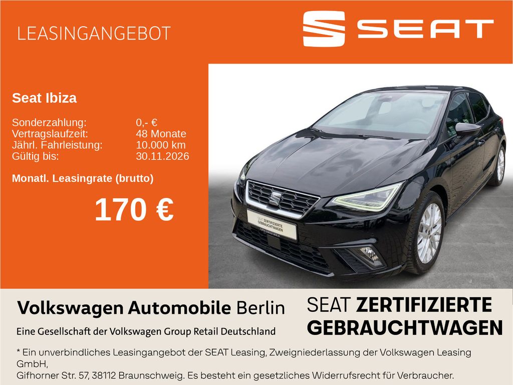 Ibiza 1.5 TSI DSG FR Navi LED SHZ ACC PDC