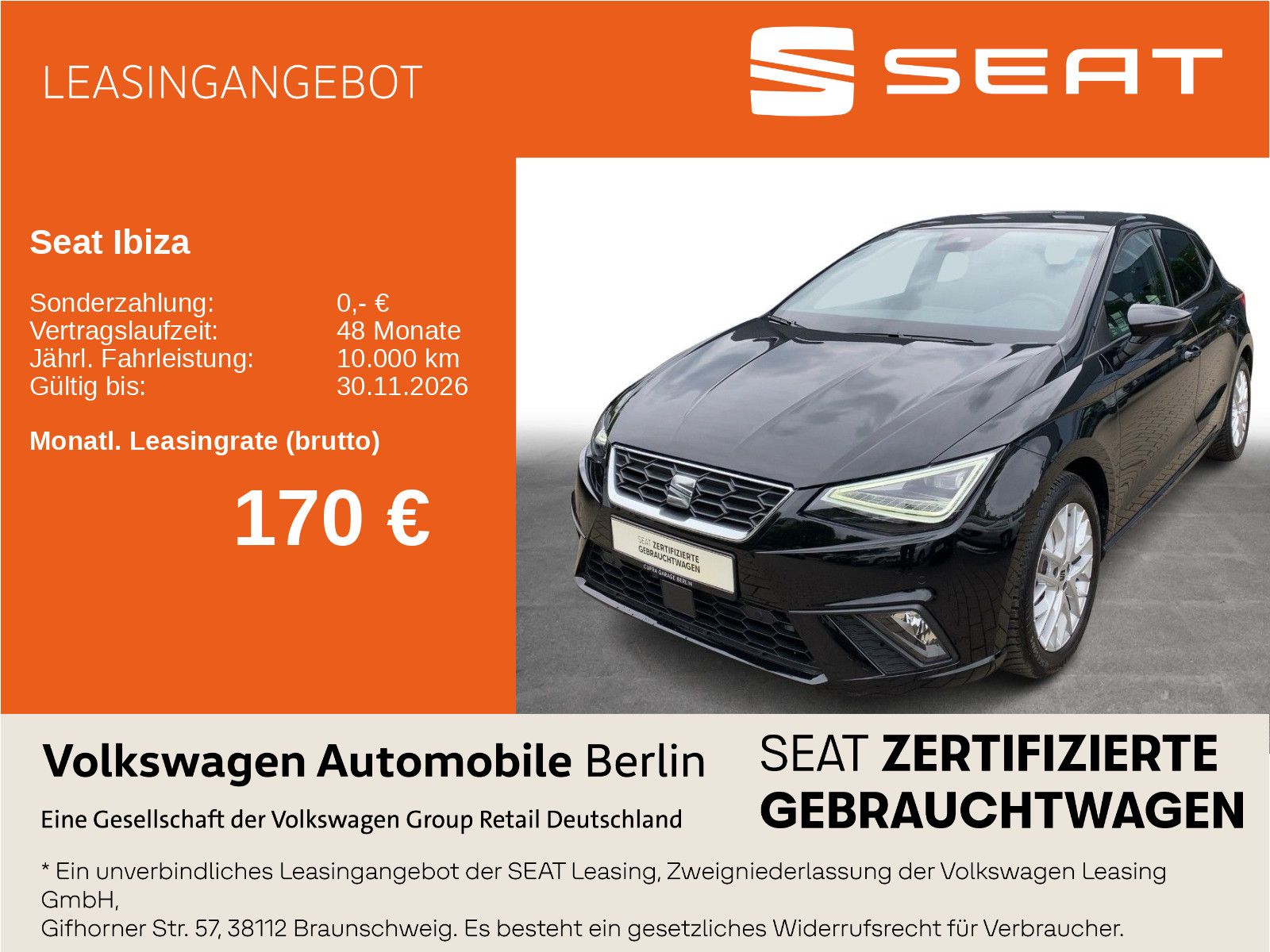 Seat Ibiza 1.5 TSI DSG FR Navi LED SHZ ACC PDC