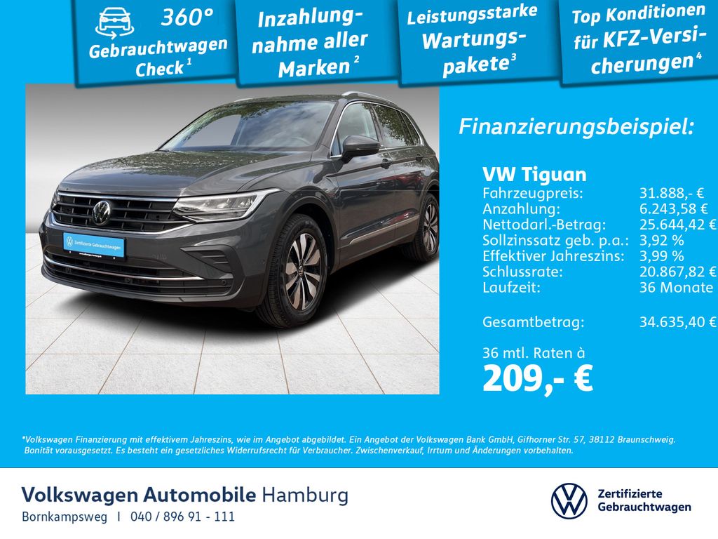 Tiguan 1.5 TSI Move DSG Panorama Navi Kamera