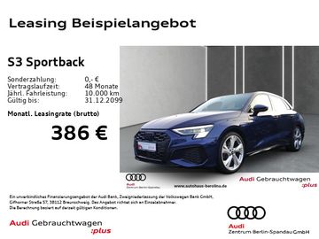 Audi Leasingangebot: Audi S3 Sportback *MATRIX*B&O*Opt.-Schwarz+*NAV+*