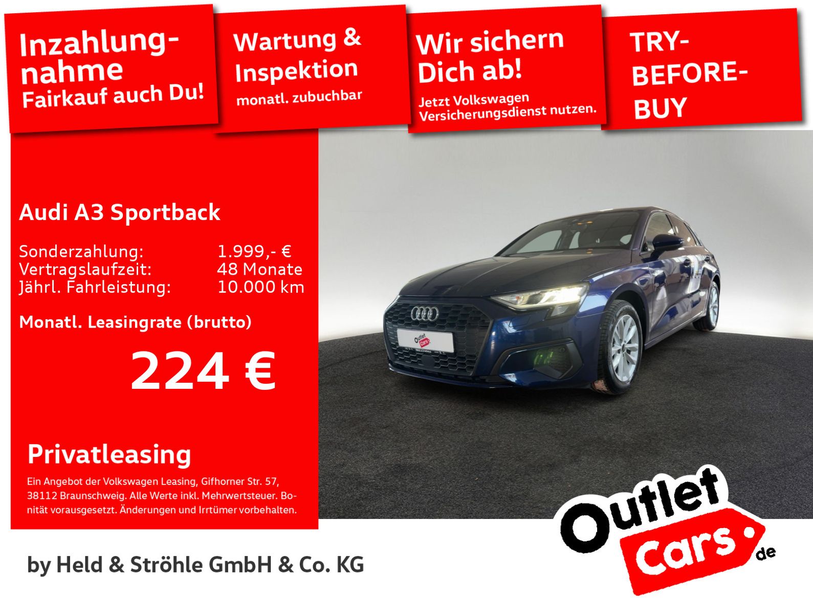 Audi A3 Sportback 35 TDI AHK NAVI+ SHZ STANDHZG