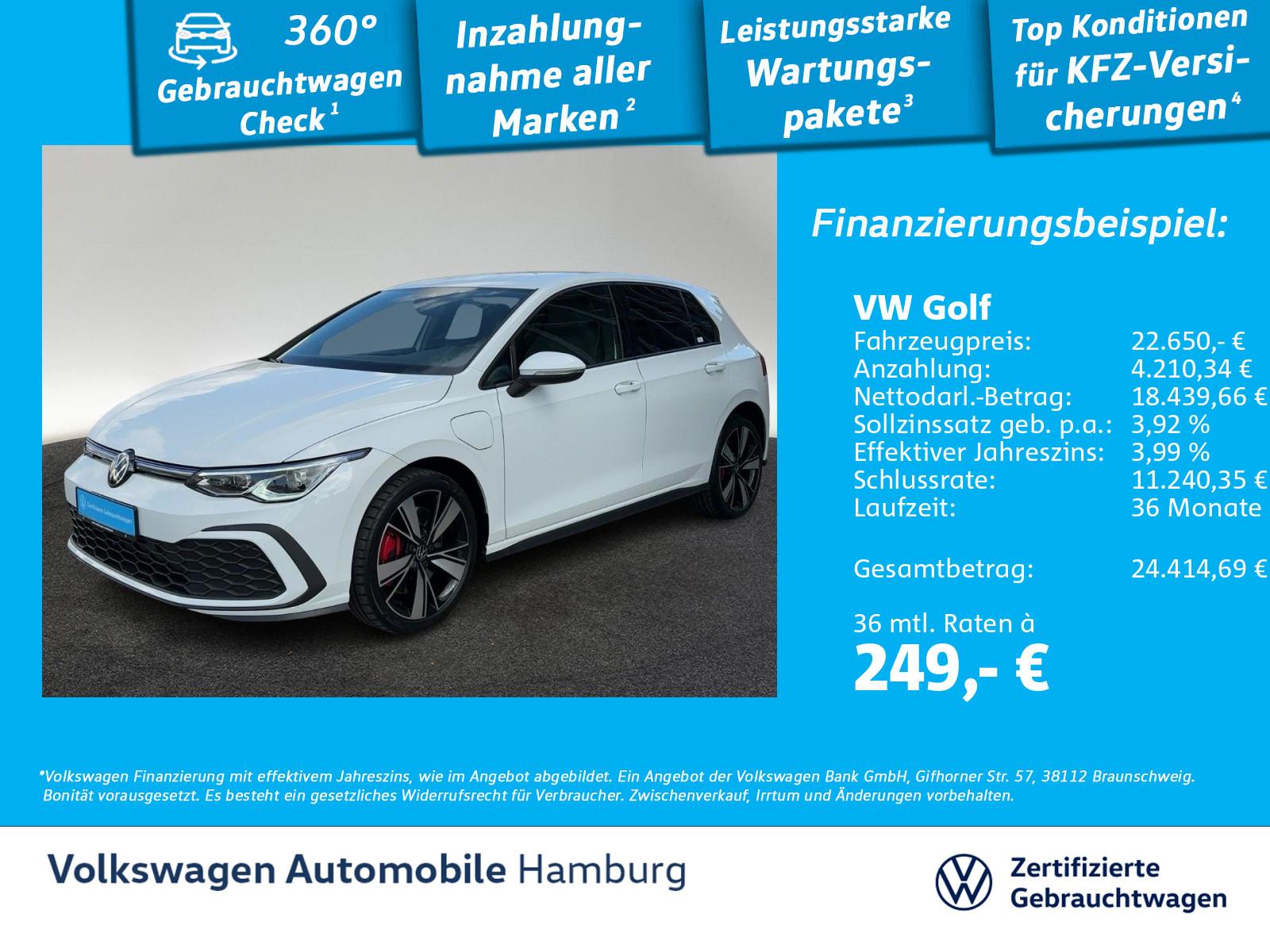 Volkswagen Golf VIII 1.4 eHybrid GTE Navi IQ.Light Kamera