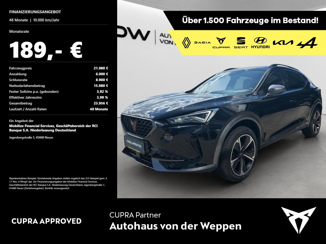 Cupra Formentor 1.5 TSI Full Link,ACC SHZ Klima Navi