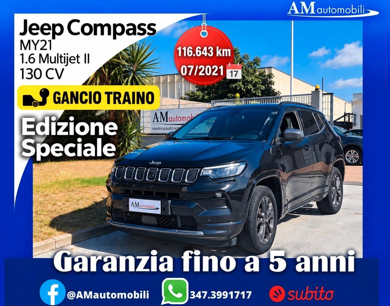 Jeep Compass 1.6 MultiJet II 130 CV 80° annivers