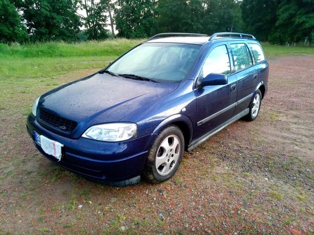 Opel Astra G Caravan Kombi 1.6l 16V AHK Blau