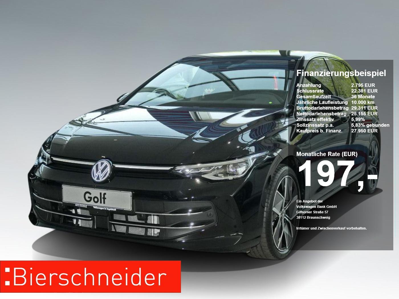 Volkswagen Golf 8 1.5 TSI Style NAVI KAMERA AHK HuD MATRIX