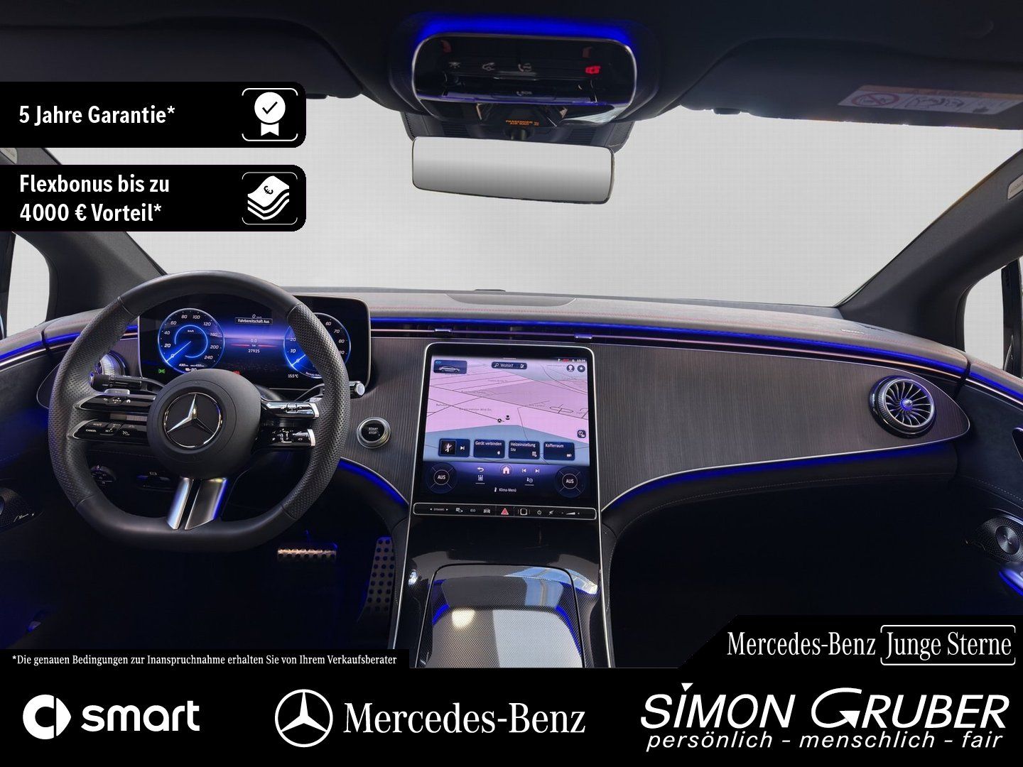 Fahrzeugabbildung Mercedes-Benz EQE 350 4M AMG Night Airmatic Pano Massage 22KW