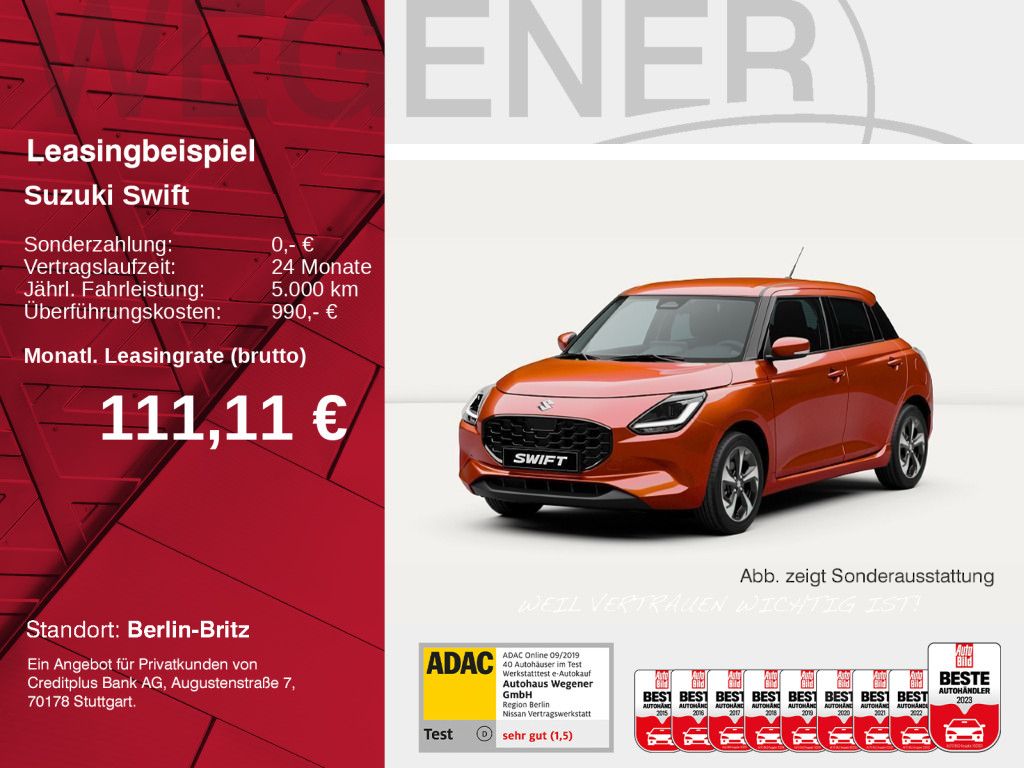 Suzuki SWIFT CLUB | HYBRID | NAVI | KAMERA