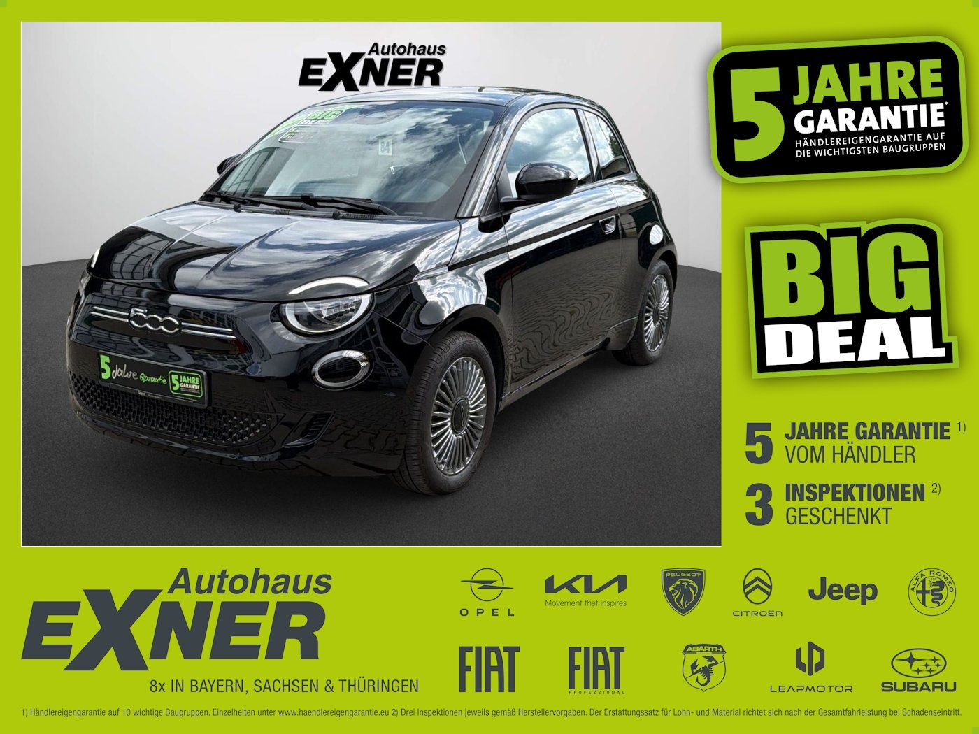 Fiat 500e ICON 42 kWh Navi+KlimaA+LM+AUT+SpurH