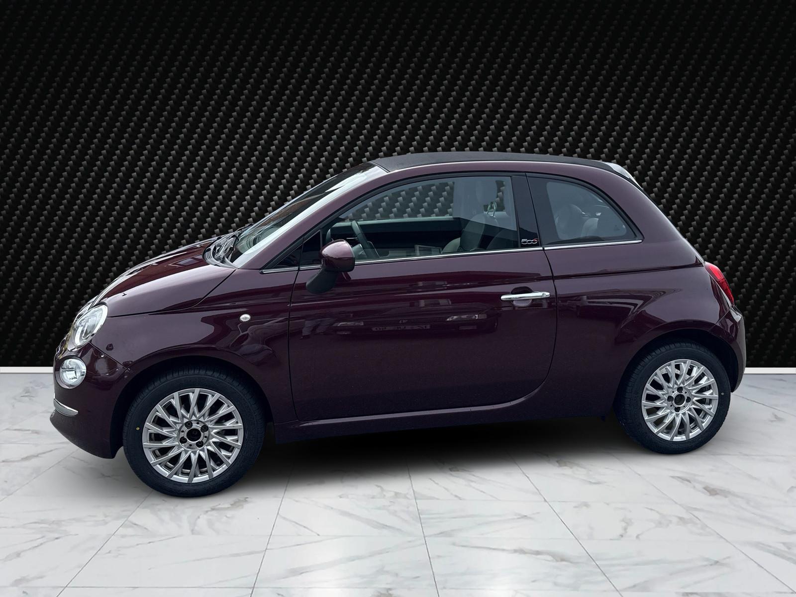 Fiat 500 Faltdach- Neuer TÜV 8 Fach-Bereift