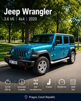 Jeep Wrangler 2020, V6 3.6 Hard Top - gebrauchte Jeep Wrangler aus dem Jahr 2020