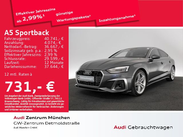 Audi A5 Sportback 40 TDI S tronic S line ACC/AHK/Navi