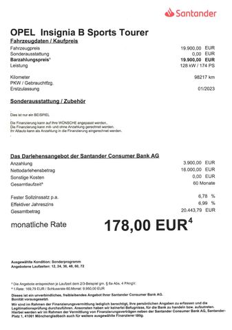 Fahrzeugabbildung Opel Insignia B Sports Tourer >AUT/AHK/KAM/LED/Leder