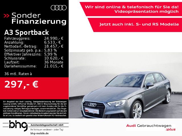 Audi A3 Sportback 40 TFSI quattro S-Line Virtual Navi