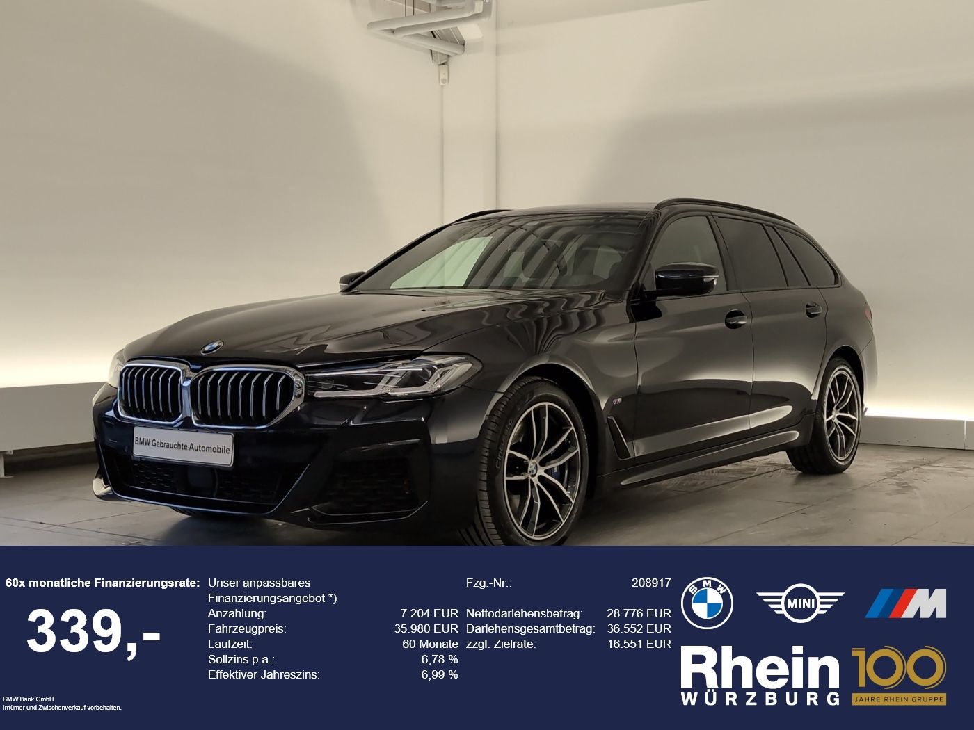 BMW 540d xDrive Touring M Sport Navi/Laser/HuD/HiFi/