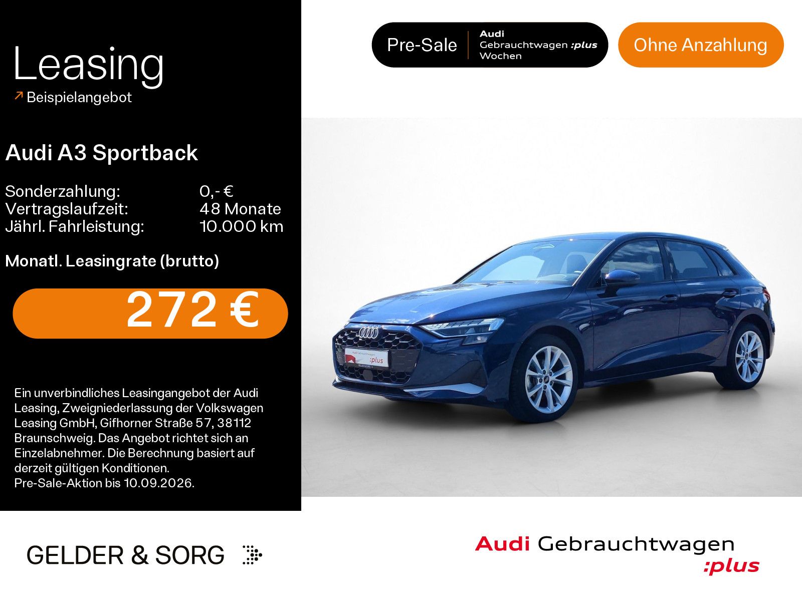 Audi A3 Sportback 35 TDI advanced RFK*LED*Navi*Sound