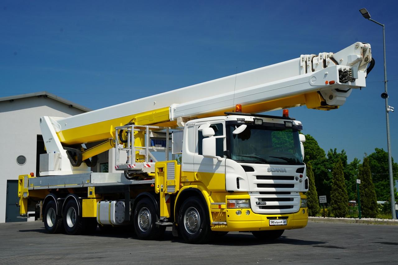 Scania P 380 / 8x4 / PODNOŚNIK KOSZOWY / PALFINGER WT 7