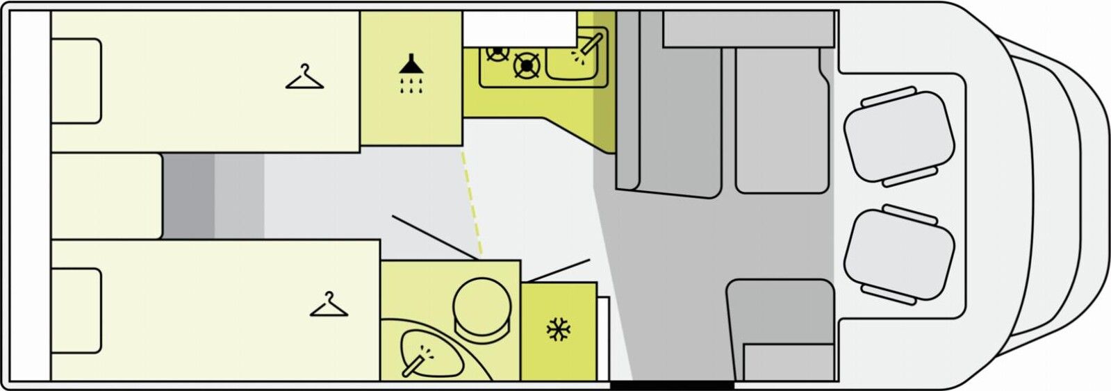 Fahrzeugabbildung Etrusco T-Modell Base 7.4 SB MJ26*Markise*Hubbett*Pakete