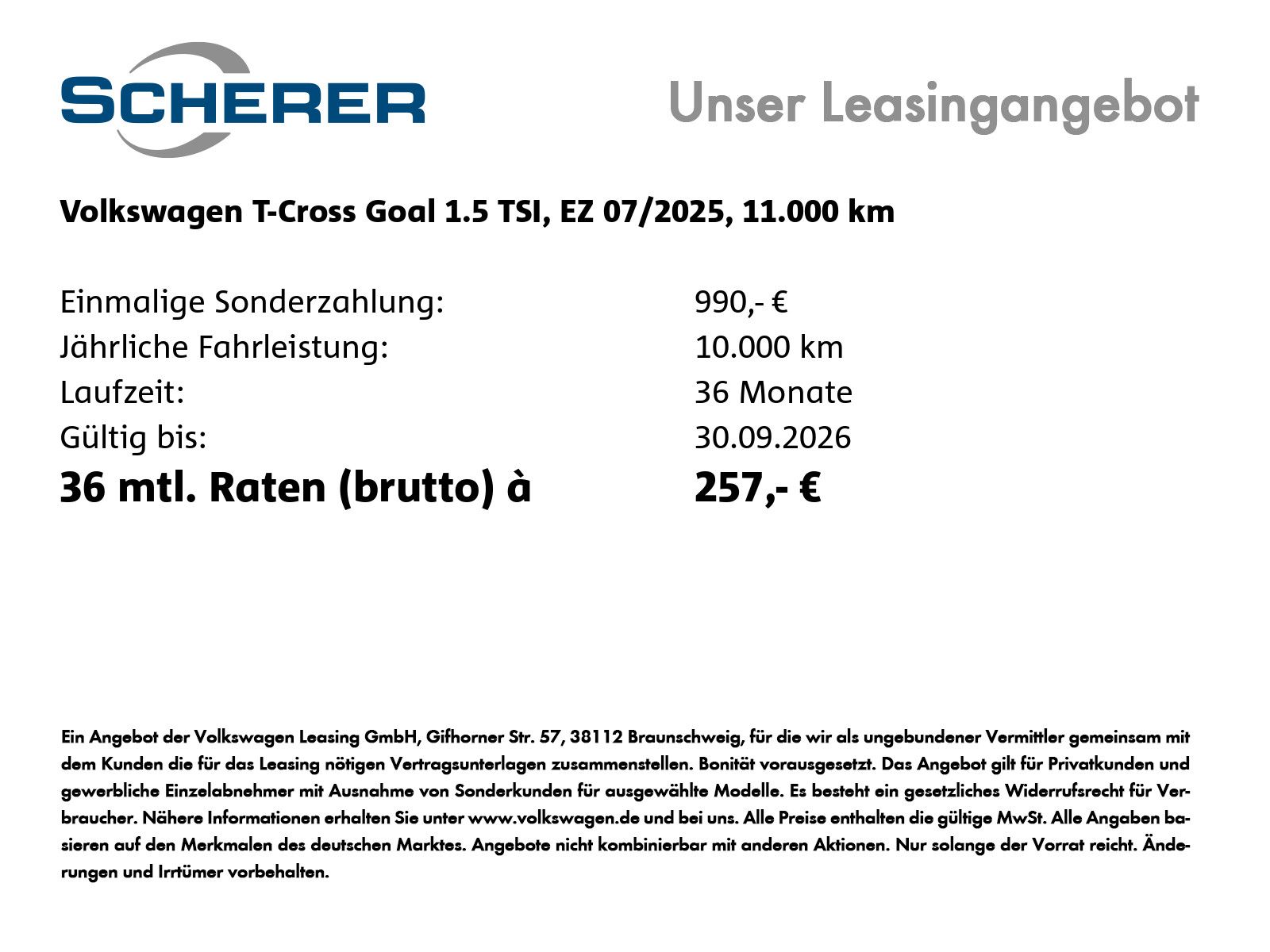 Volkswagen T-Cross 1.5 TSI DSG Goal AHK ACC LED Kamera Navi foto 2