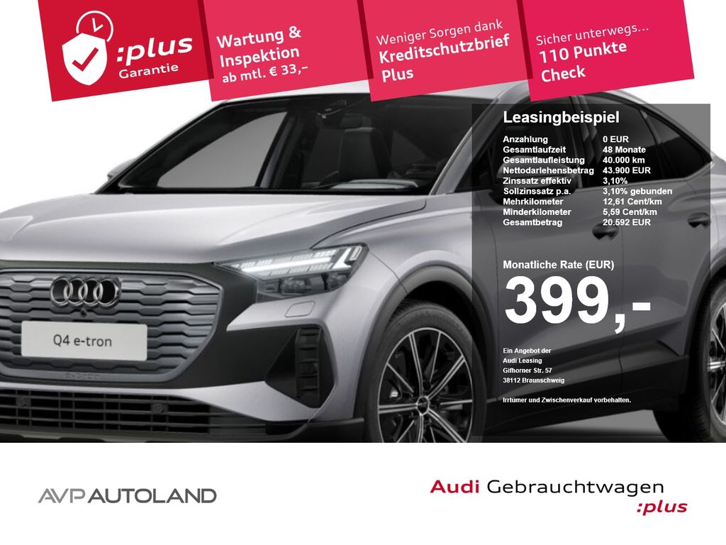 Q4 Sportback 40 e-tron MATRIX 399€ + Winterräder