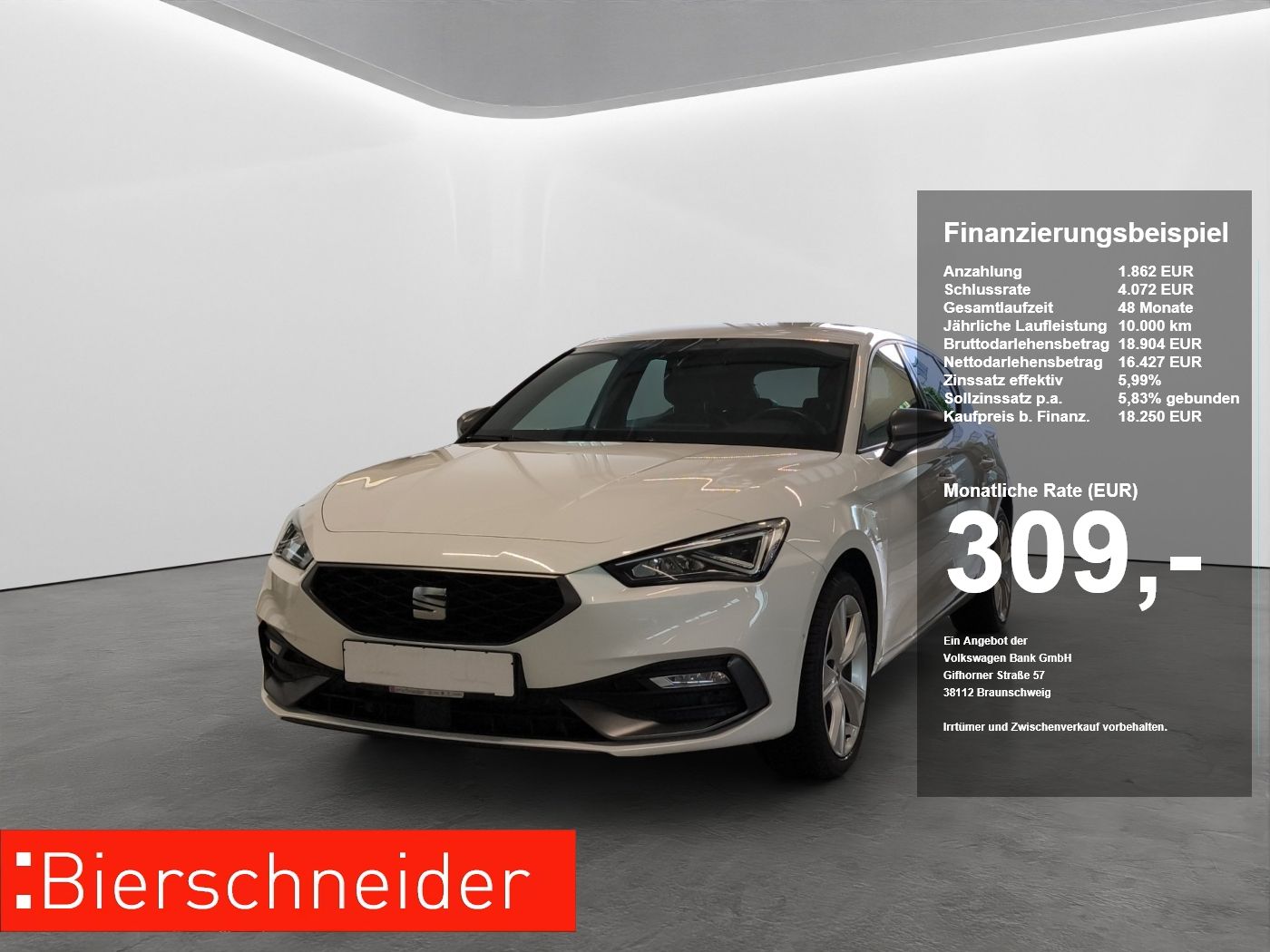Seat Leon 1.4 e-Hybrid DSG FR LED+NAVI+KAMERA+PARKLEN