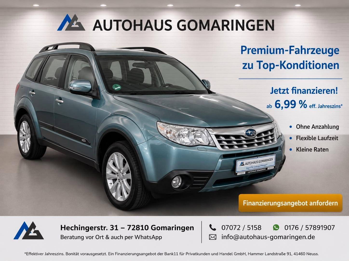 Subaru Forester Comfort*TÜV NEU*AHK*SHZ*8-fach BR*Pano*