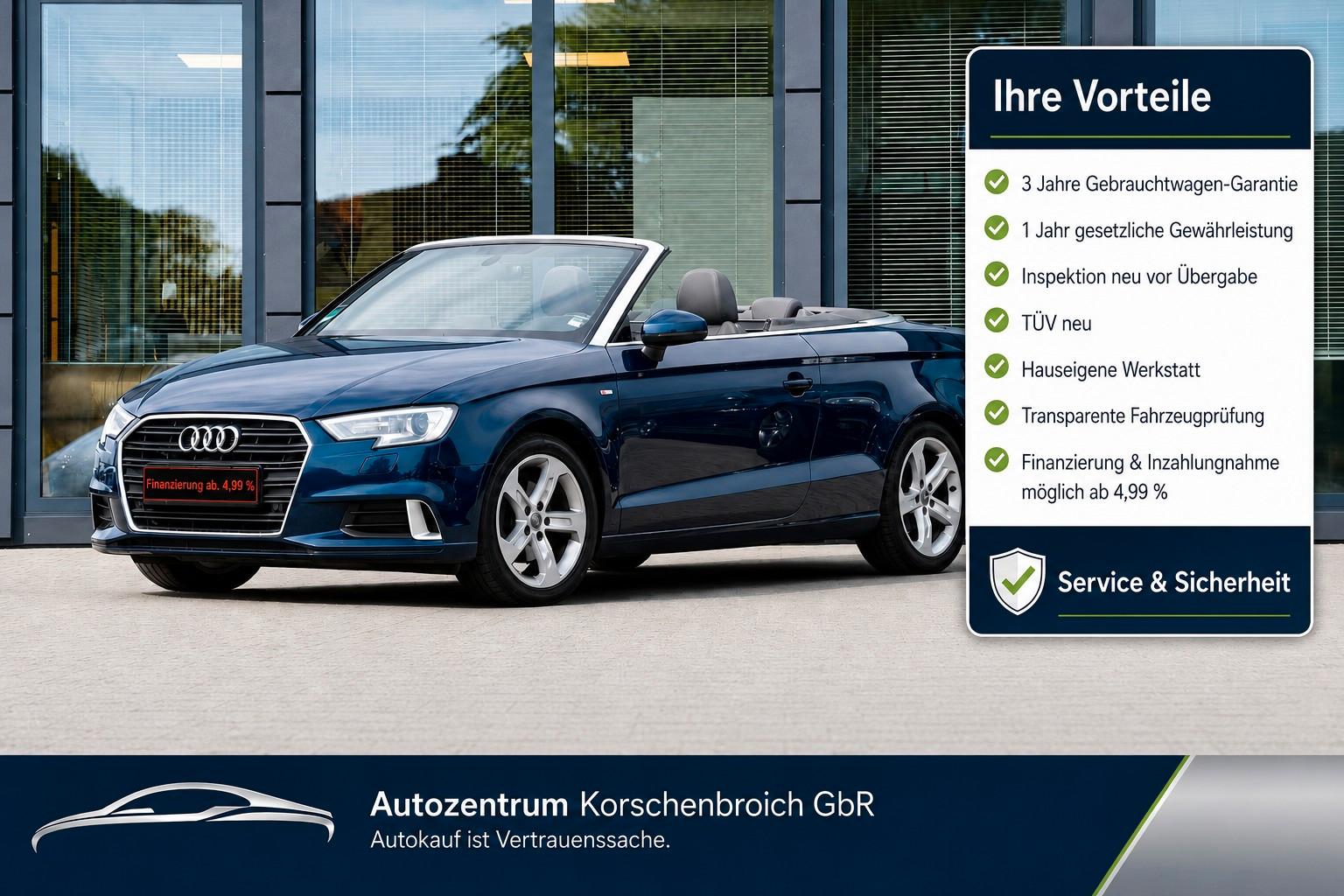 Audi A3 Cabriolet S line sport MIT 3 JAHREN GARANTIE