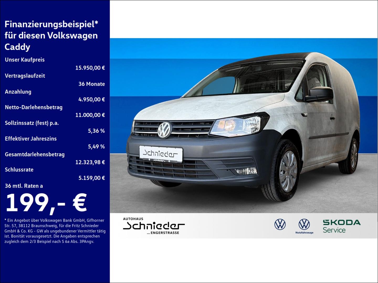 Volkswagen Caddy Kasten EcoProfi 1.0 TSI Klima Navi Telef