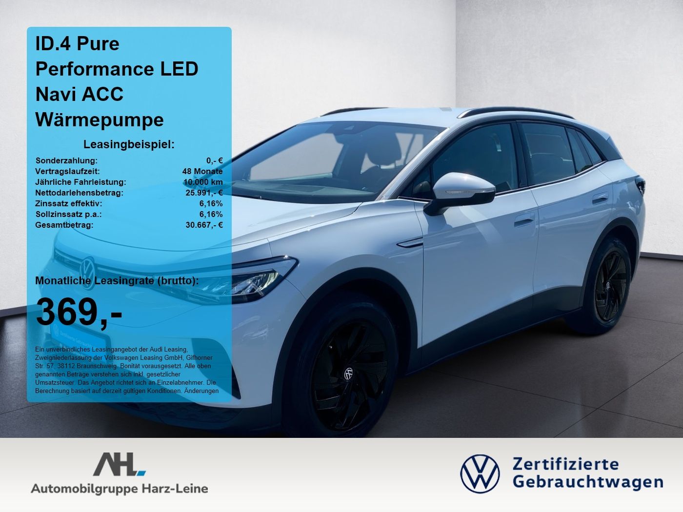 Volkswagen ID.4 Pure Performance LED Navi ACC Wärmepumpe
