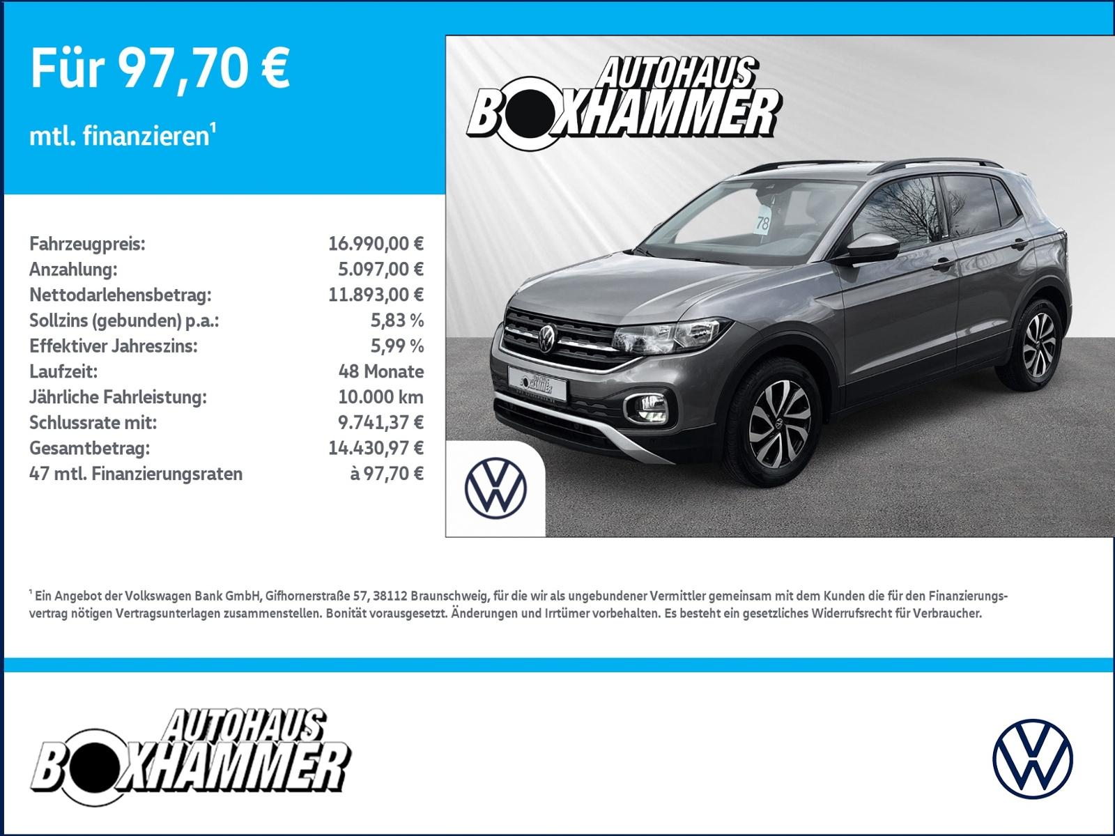 Volkswagen T-Cross 1.0 TSI ACTIVE NAVI+ACC+SHZ+APP.CONNECT