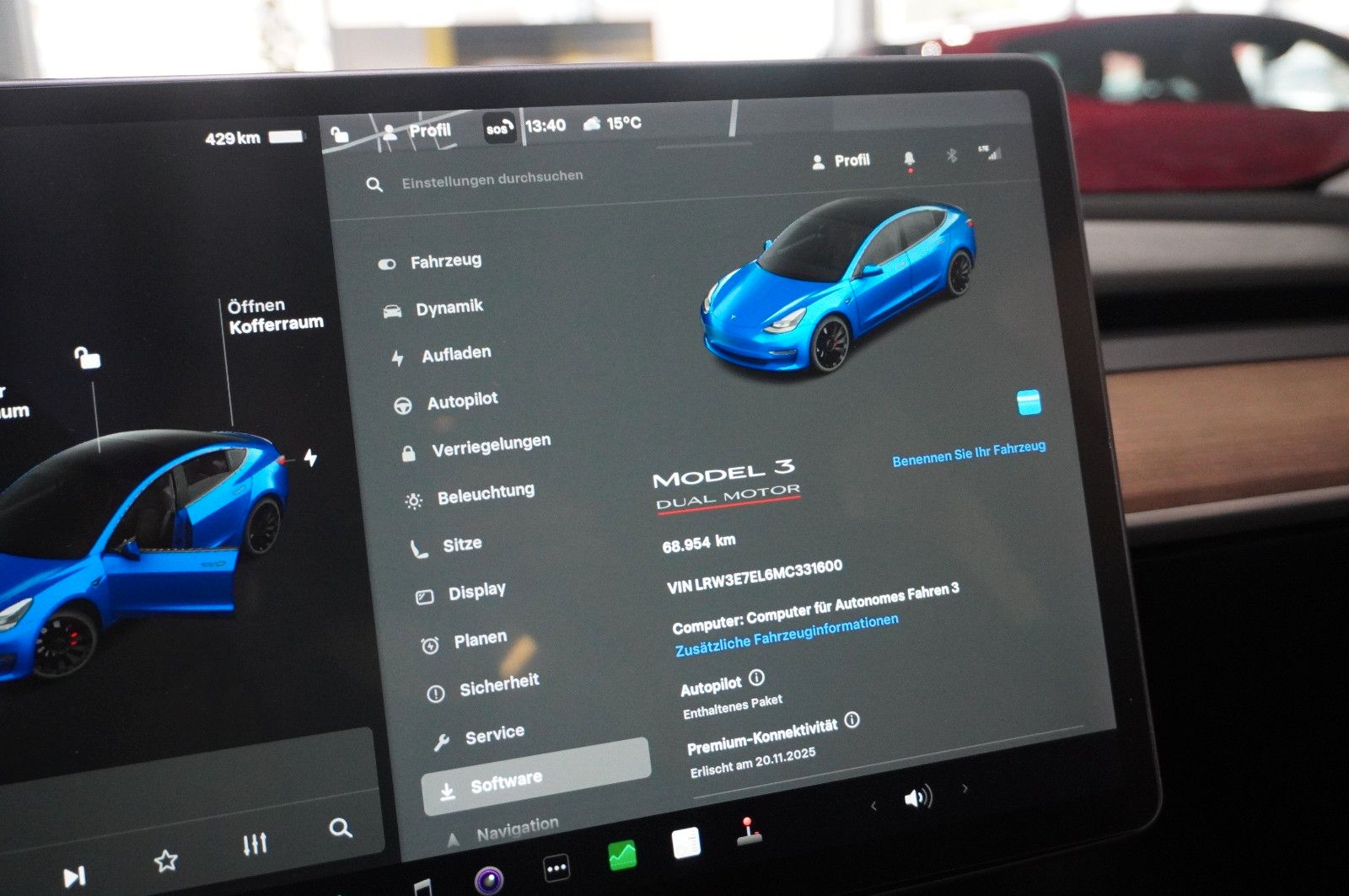 Fahrzeugabbildung Tesla Model 3 PERFORMANCE DUAL-MOTOR NAVI/LED/KAMERA