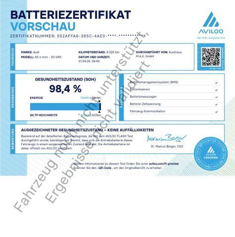 A6 Sportback e-tron S LINE 0,25% MATRIX+AHK+KLIM
