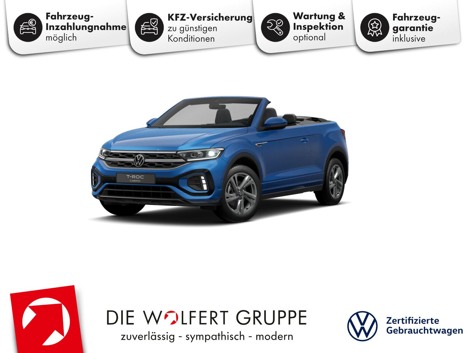 Volkswagen T-Roc Cabriolet R-Line 1.5 TSI DSG AHK NAVI CARP