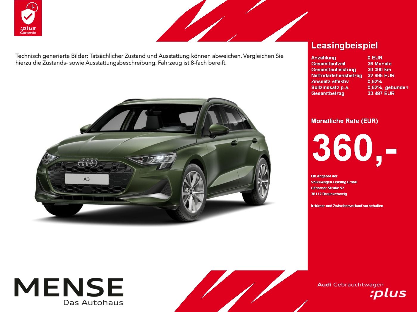 Audi A3 Sportback 35 TFSI S tronic advanced AHK|Navi