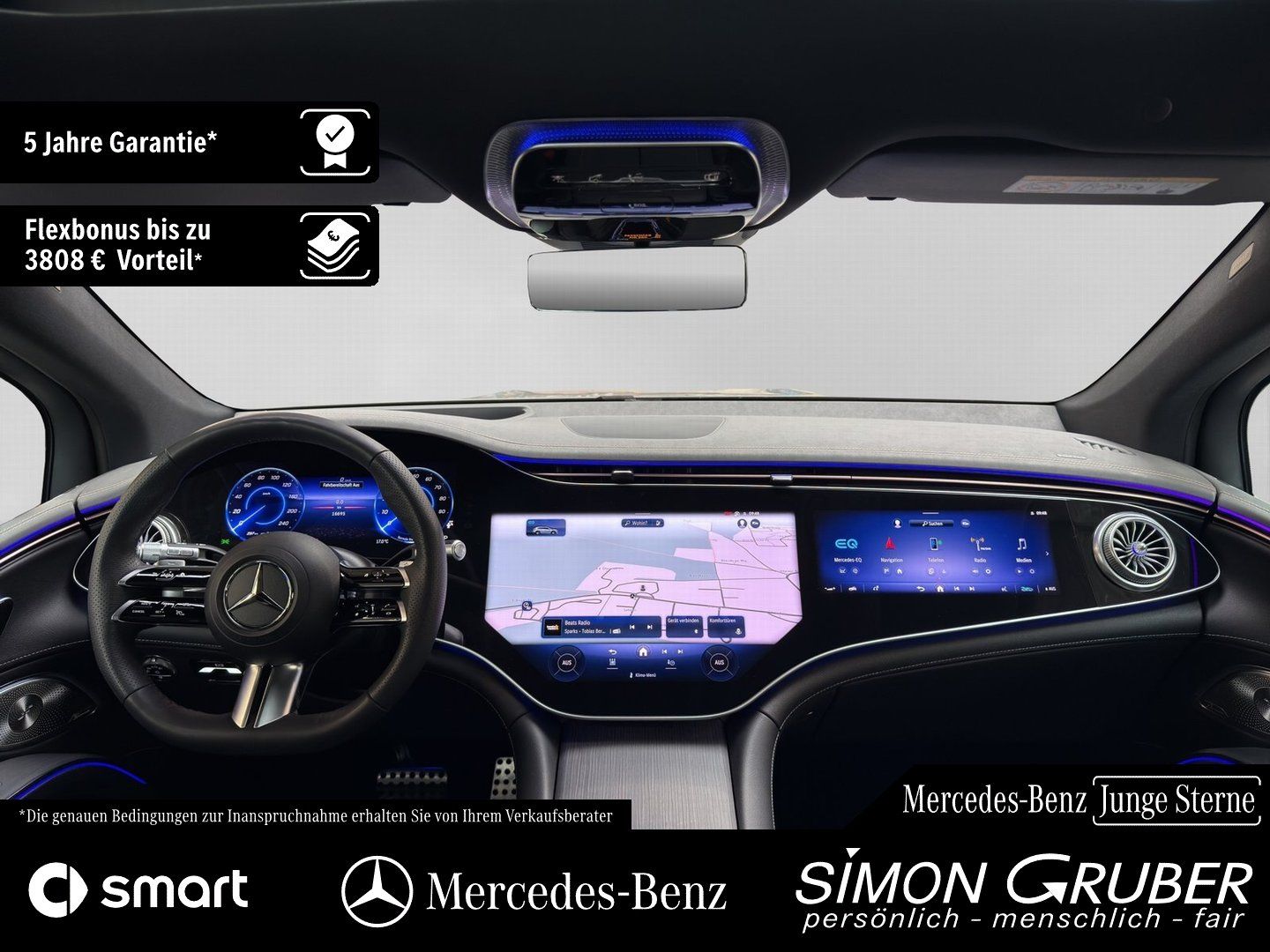 Fahrzeugabbildung Mercedes-Benz EQS 580 4M SUV AMG Massage Sitzklima AHK Md 2026