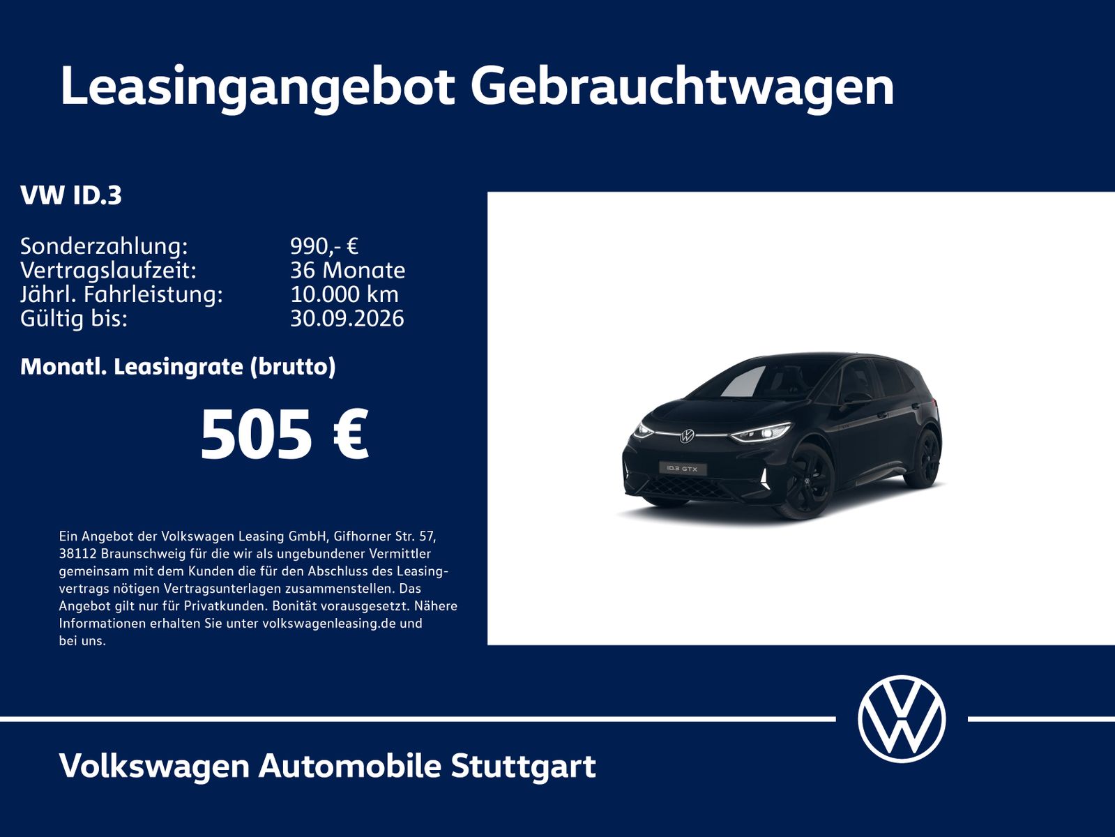 Volkswagen ID.3 GTX Navi Kamera Pano Stdhzg ACC LED SHZ foto 1