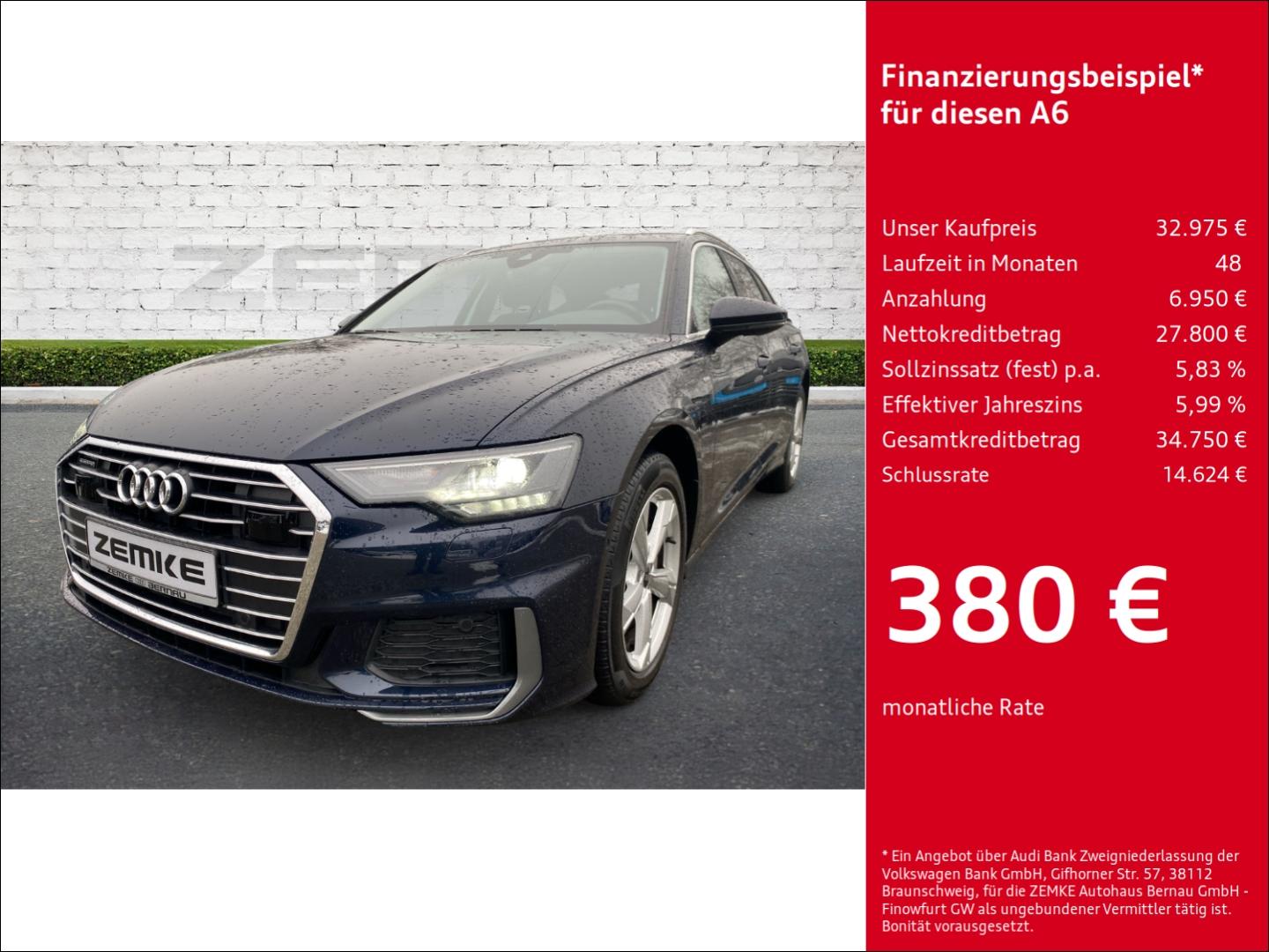 Audi A6 Avant 40 TDI quattro S tronic sport Navi Digi