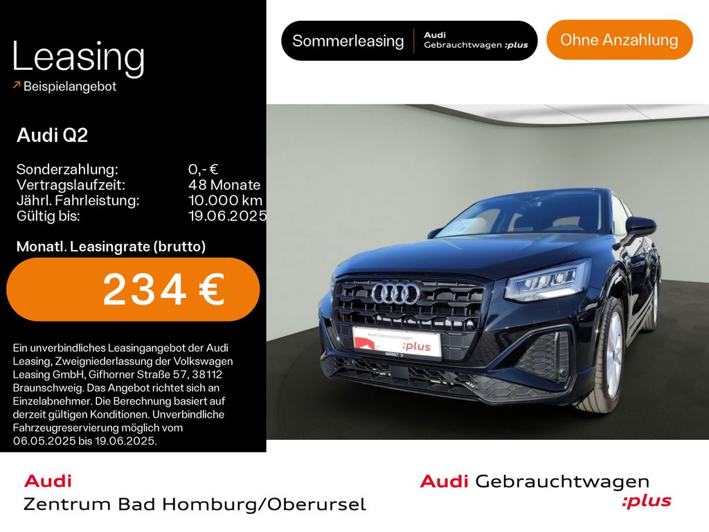 Audi Q2 30 TFSI S line*LED*Alu*PDC*AHK*Virtual Cockpi
