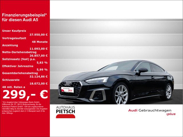 Audi A5 Sportback 40 TFSI S-Line Matrix AHK Navi