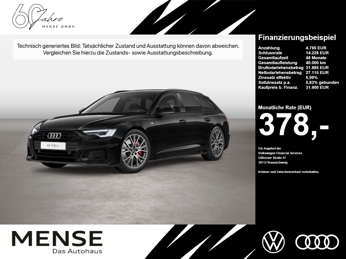 Audi A6 Avant 55 TFSIe quattro S-Line Matrix AHK ACC